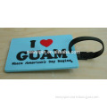 I love guam Heavy-Duty PVC Travel Luggage Baggage Holder Suitcase ID Tag Name Tag Labels PVC rubber tag